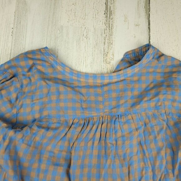 Anthropologie Holding Horses Plaid V Neck Size 4 EUC - Picture 7 of 7